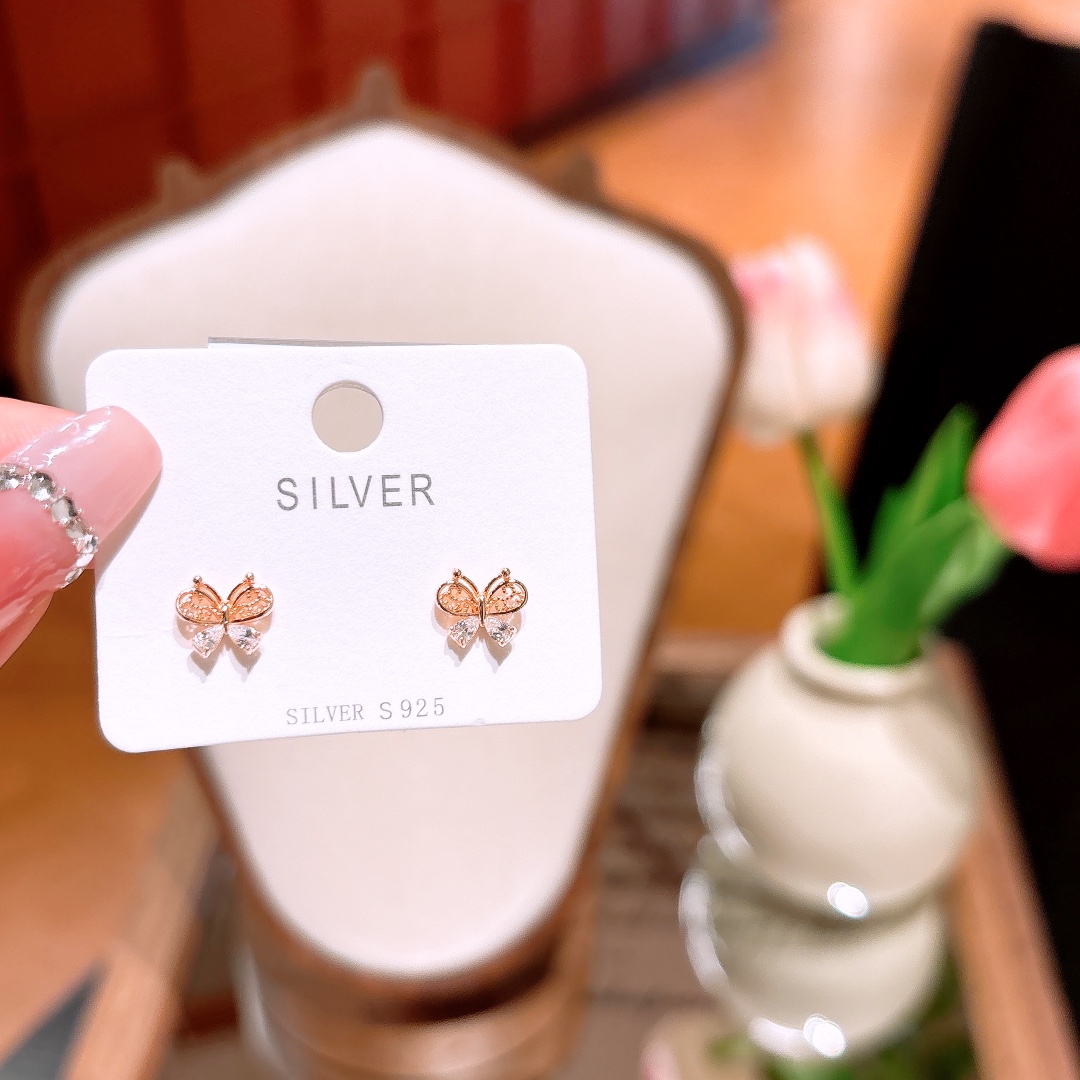 Nickel Free Silver Earrings Intellectual Spring Festival Gold