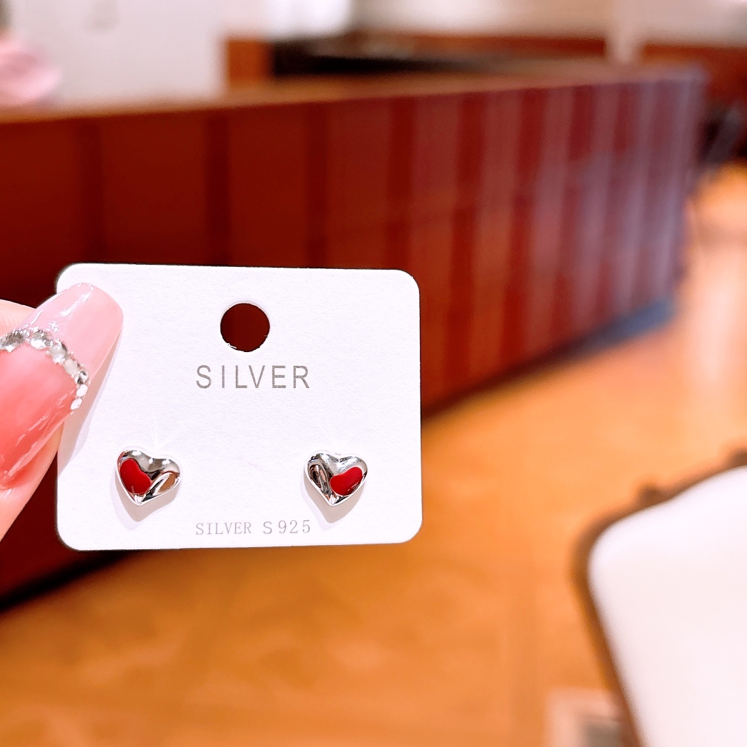 Hypoallergenic Silver Earrings Sweet Christmas Silver