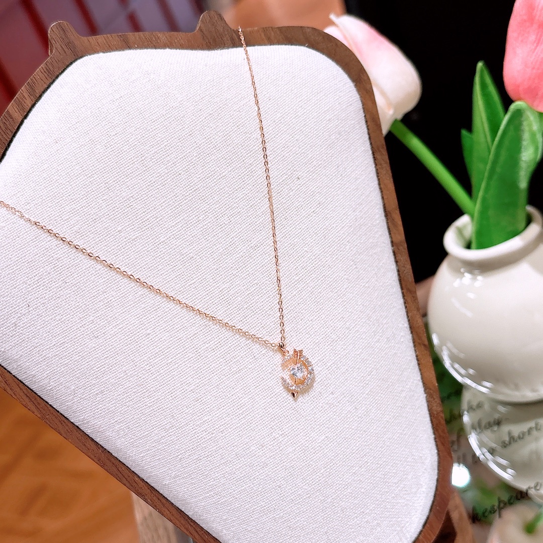 High Polish Silver Necklace Dainty Office Gold