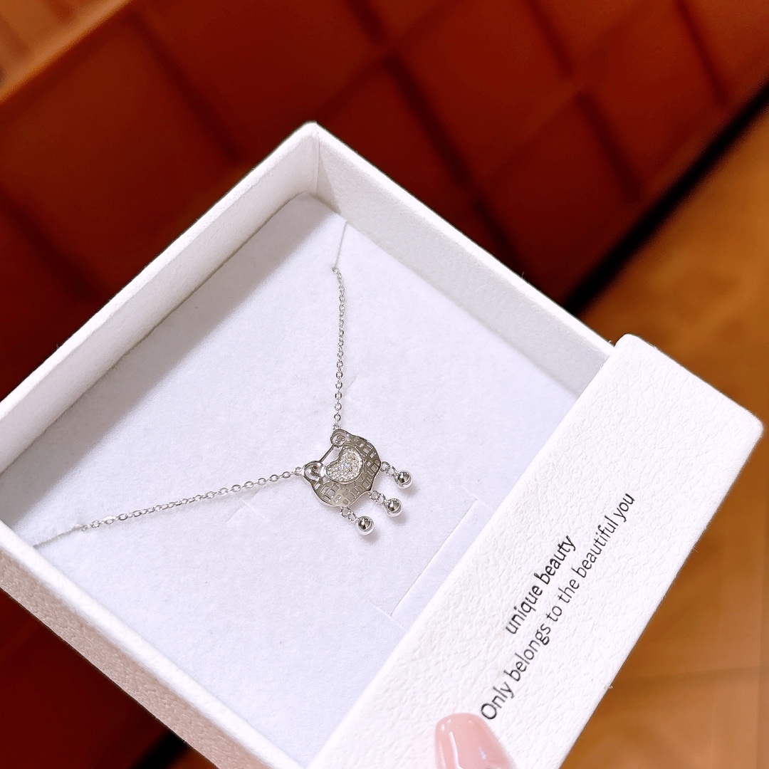 High Polish Silver Necklace Artistic Wedding Gold