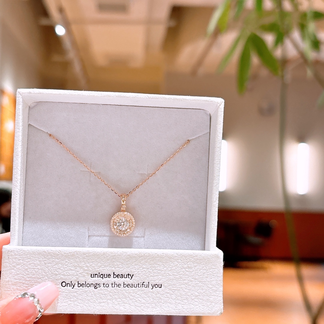 Solid Silver Necklace Pure Travel Gold