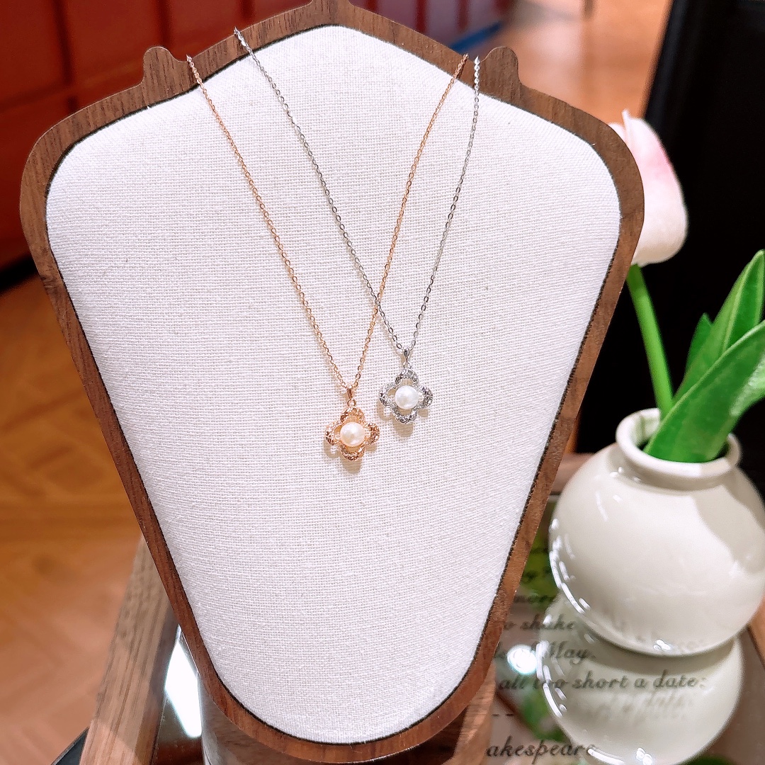 シックS925スターリングシルバーイヤリング＆ネックレスセットシルバー ギフト