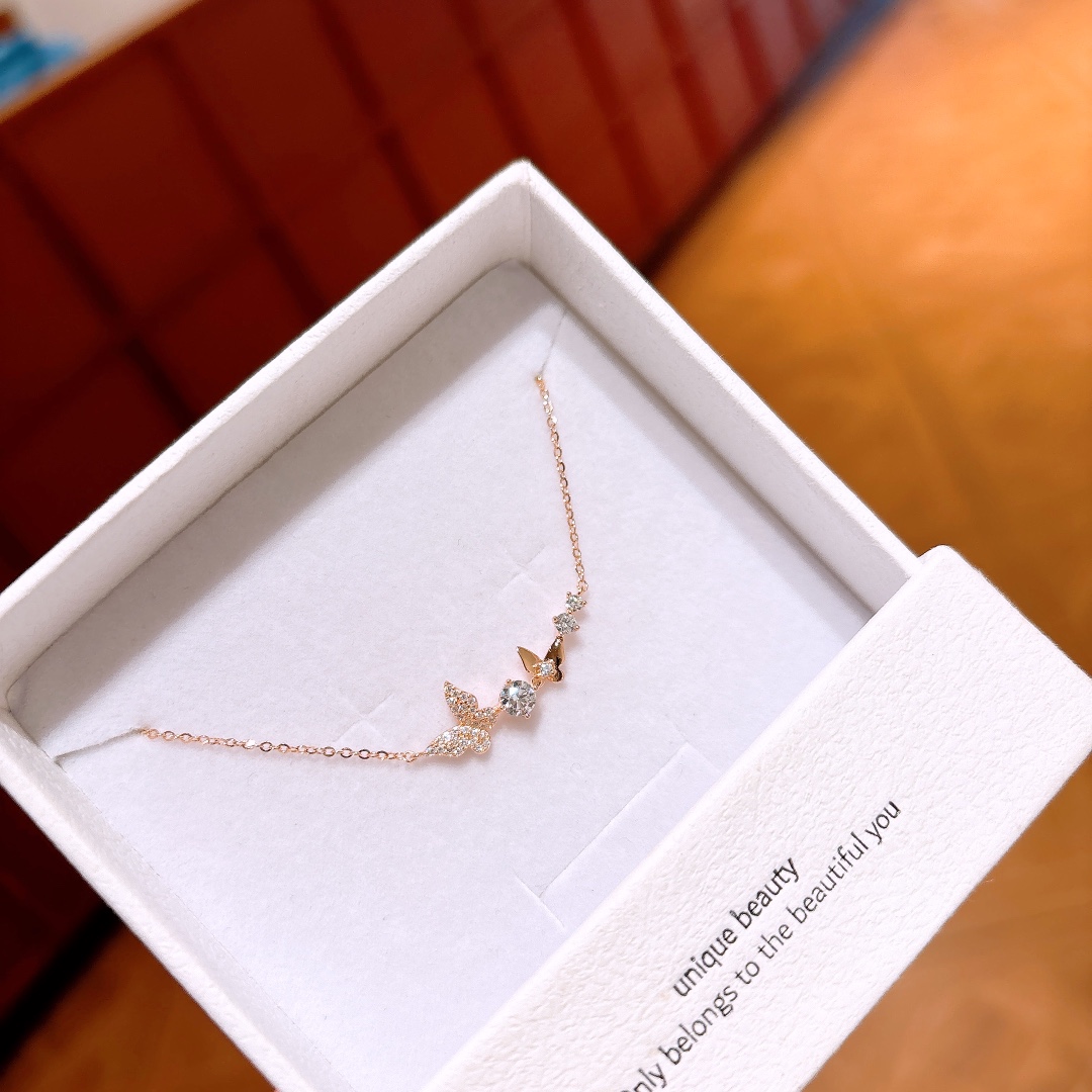 Nickel Free Silver Necklace Gentle Housewarming Gold