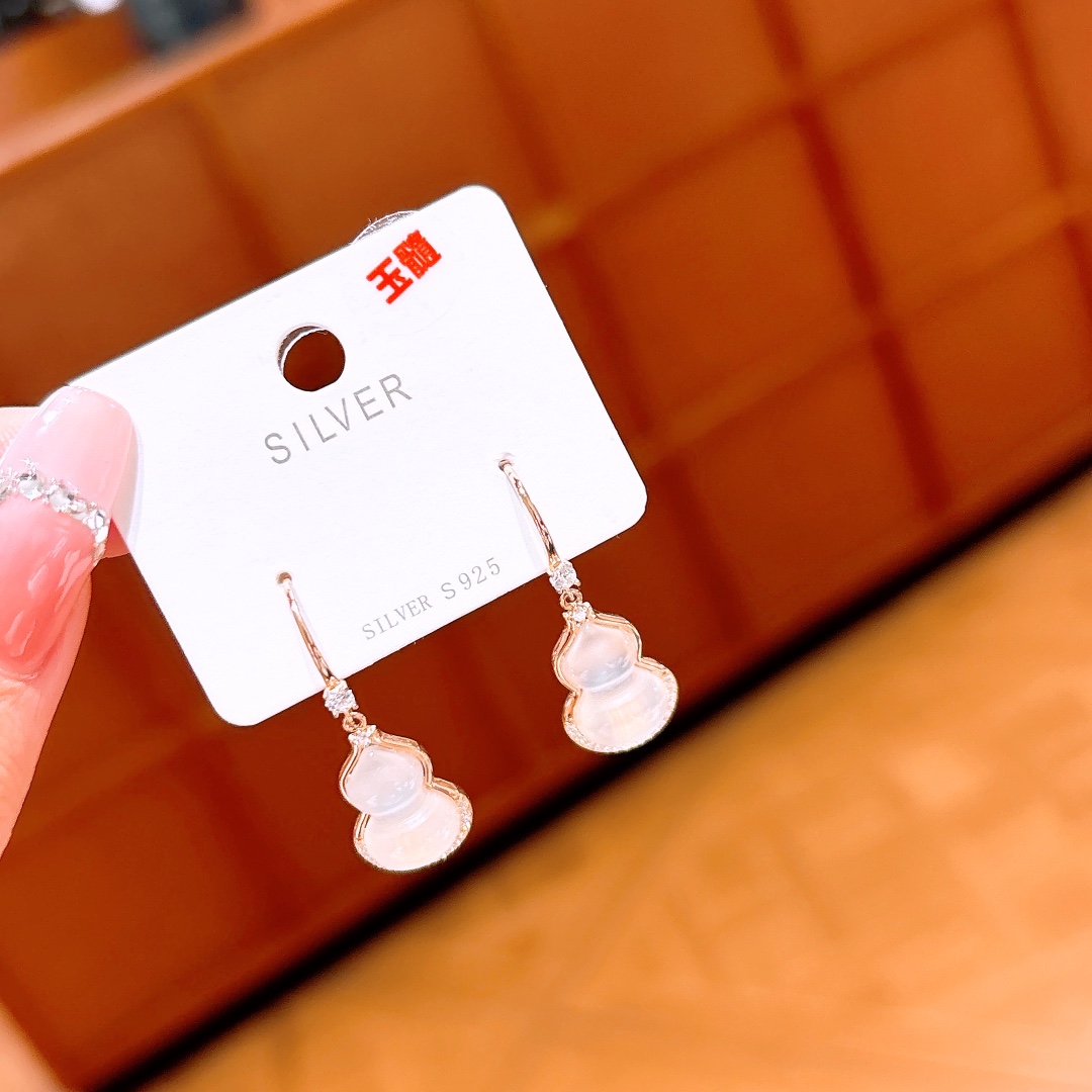 Fine Silver Drop & Thread Earrings Ethereal Party Silver