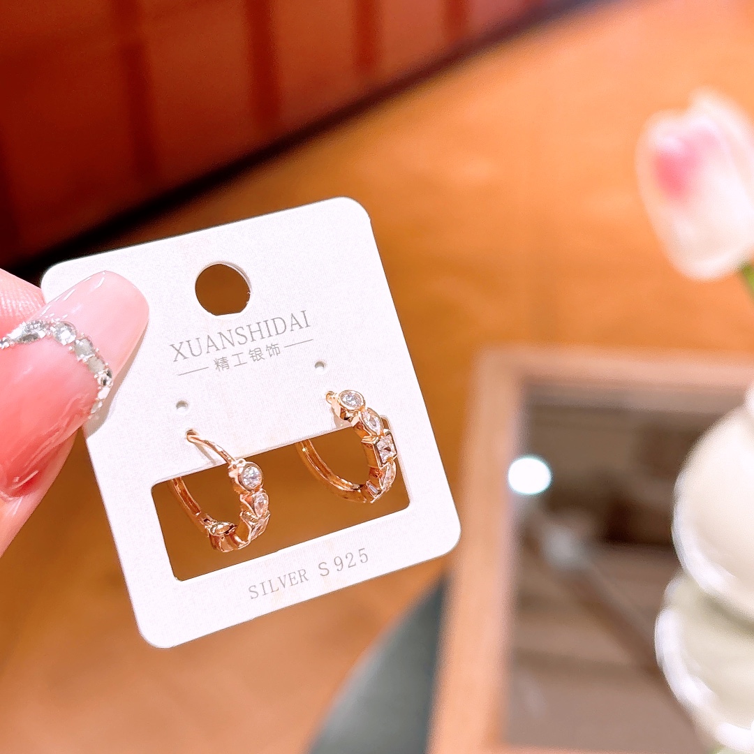 Low Allergy Silver Ear Cuffs Gentle Wedding Favor Gold