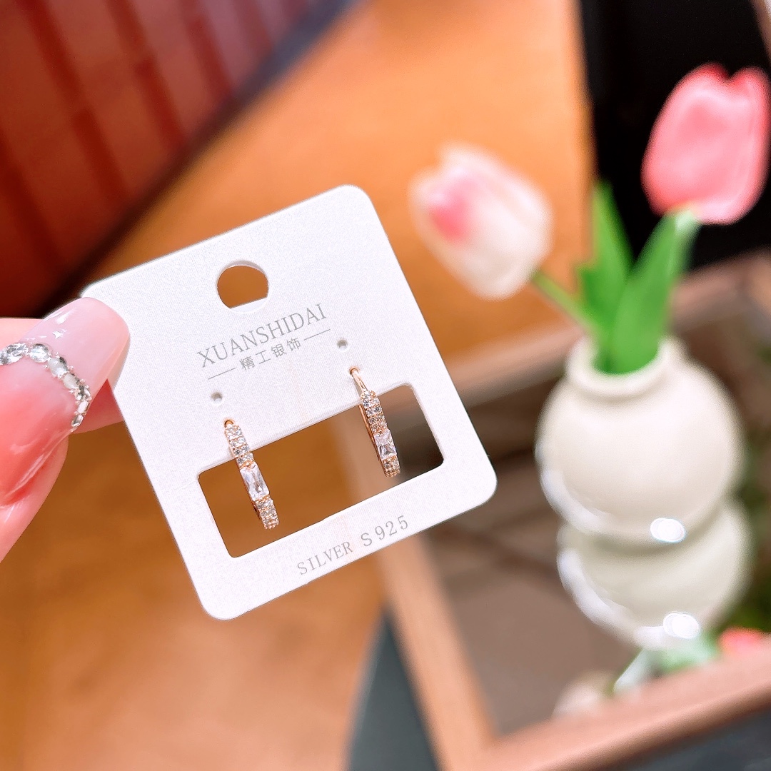 Solid Silver Ear Cuffs Gentle Wedding Silver