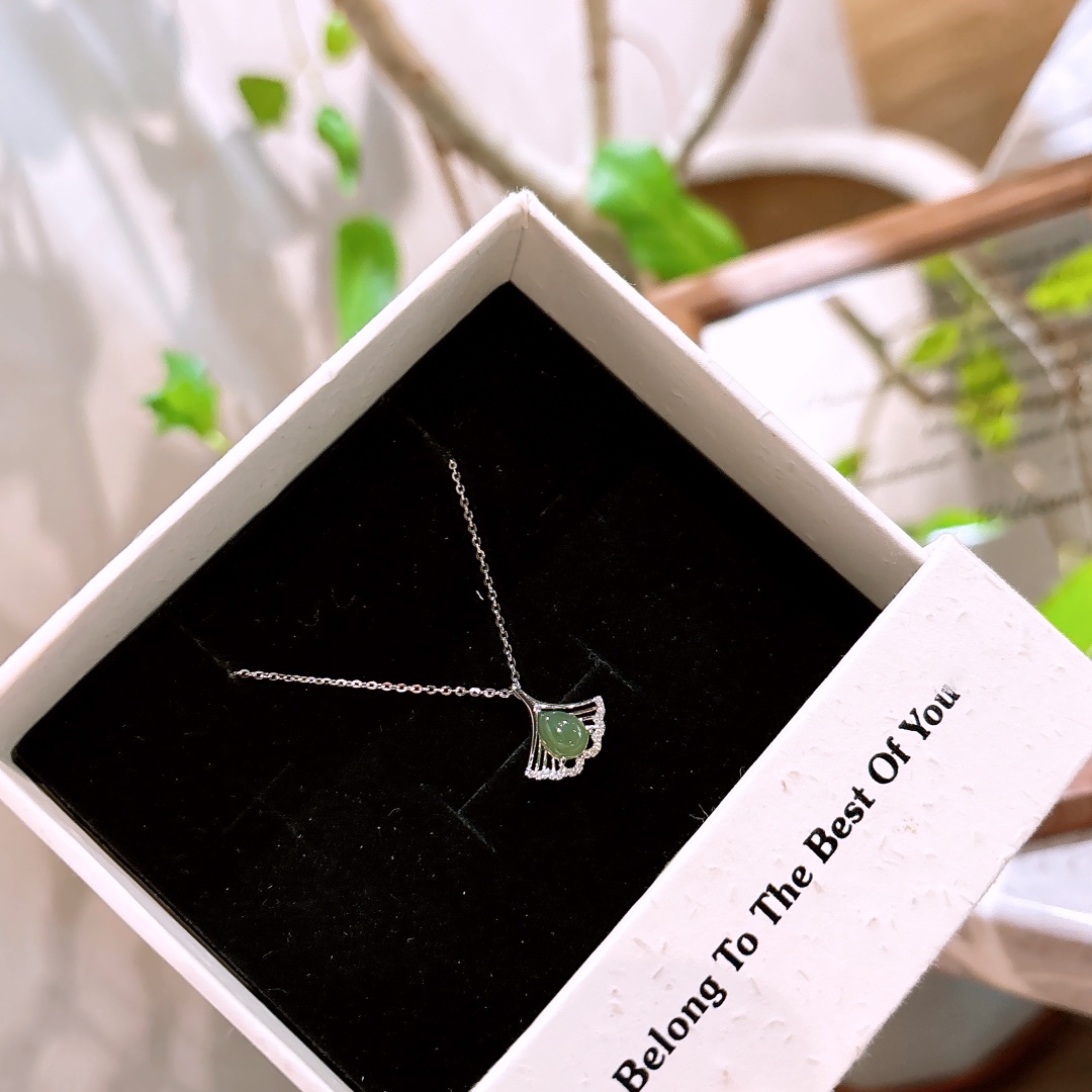 Nickel Free Silver Jasper Necklace Sweet Spring Festival Silver