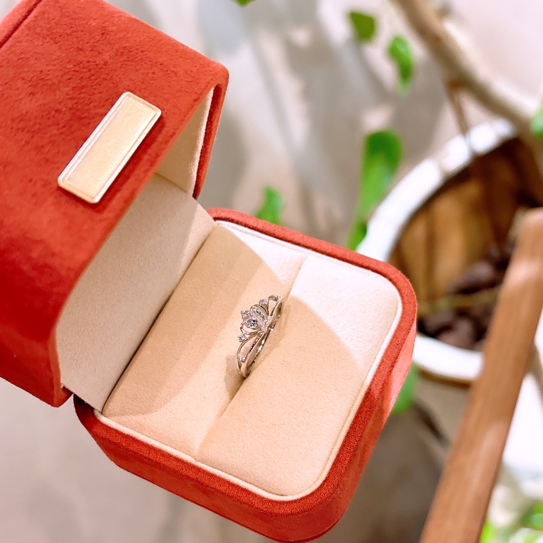 S925 Sterling Silver Ring Premium Anniversary Gold