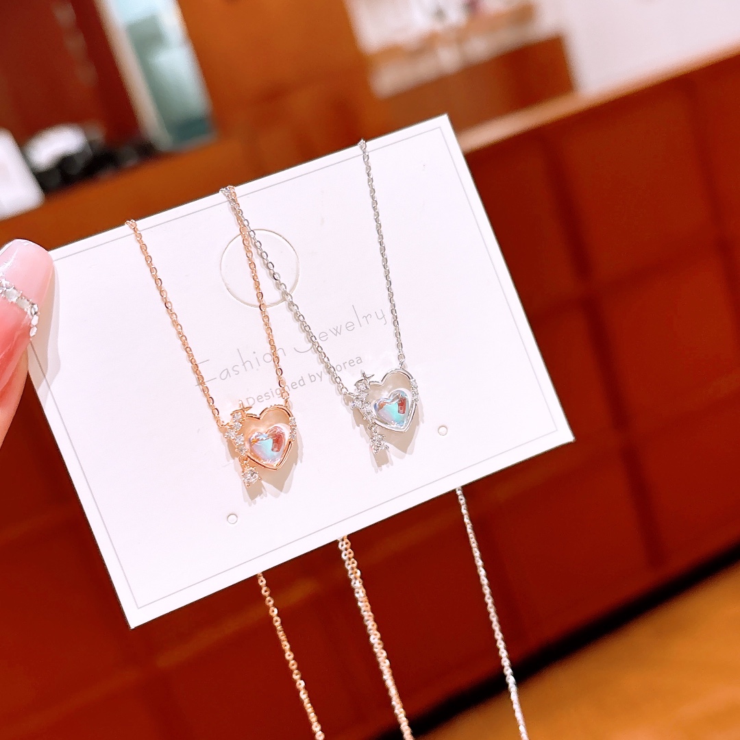 Hochglanzpoliertes Silber Kette Intellektuell Heiratsantrag Gold