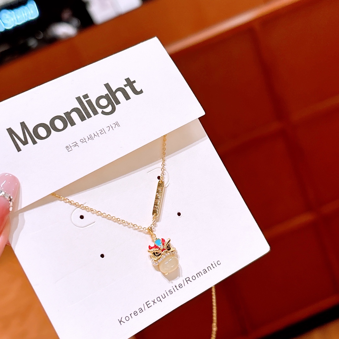 Fine Silver Hetian Jade Necklace Soft Valentine's Day Silver