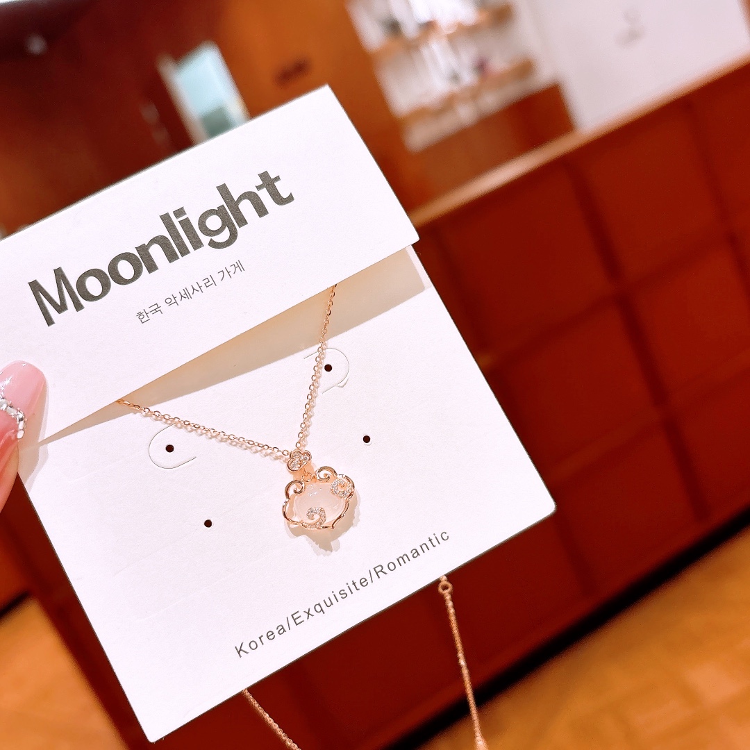 Allergiearmes Silber Kette Instagram-Stil Geschenk für beste Freundin