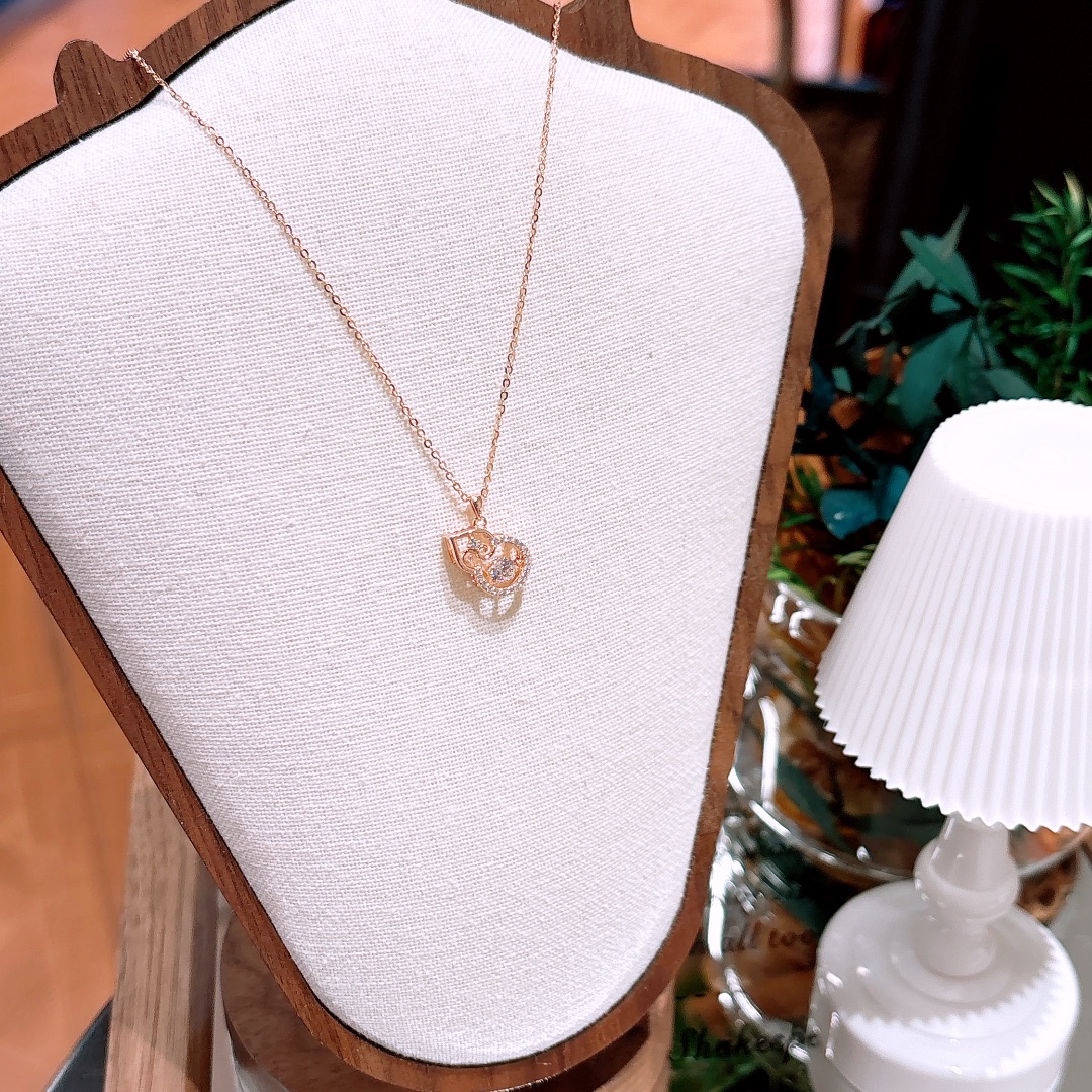 High Polish Silver Necklace Ins Style Anniversary Silver