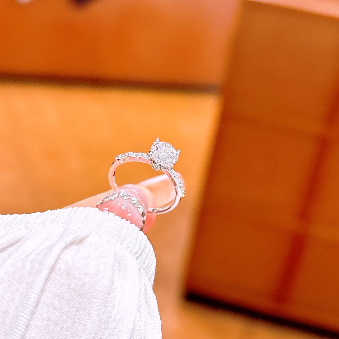 S925 Sterling Silver Ring Gentle Gift for Her Gold