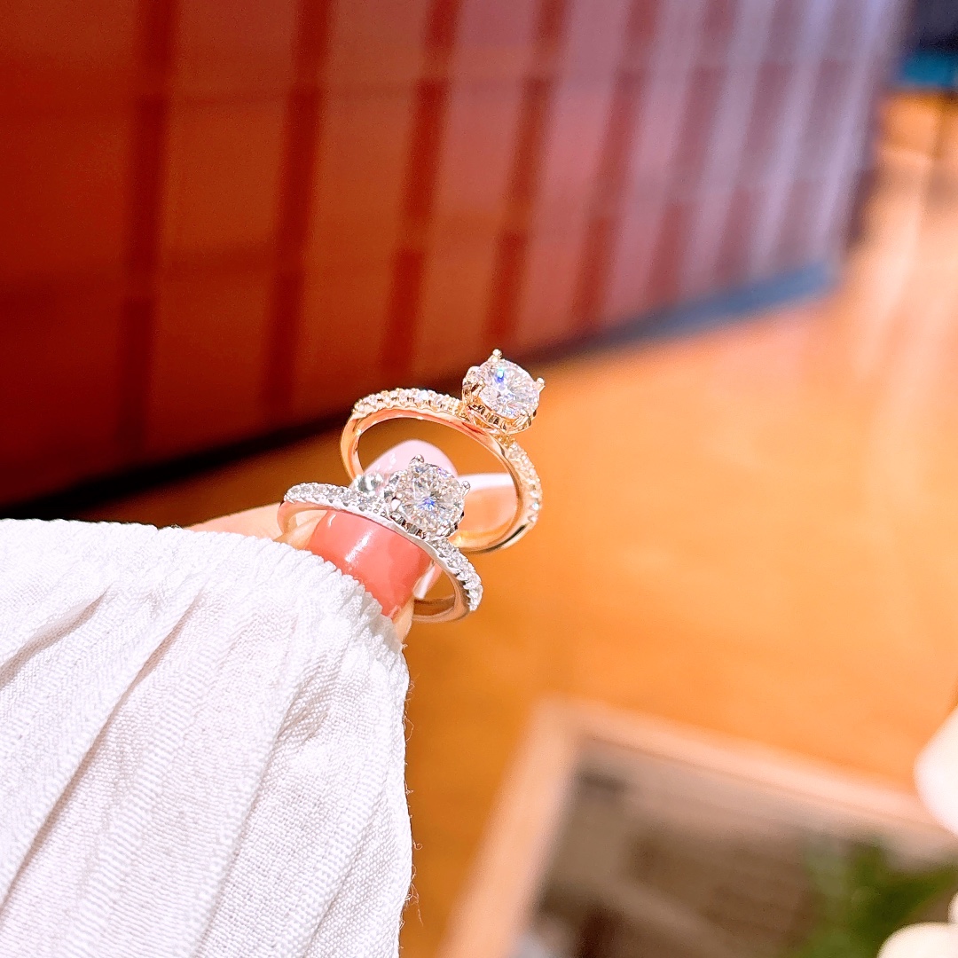 High Polish Silver Moissanite Ring Lively Housewarming Silver