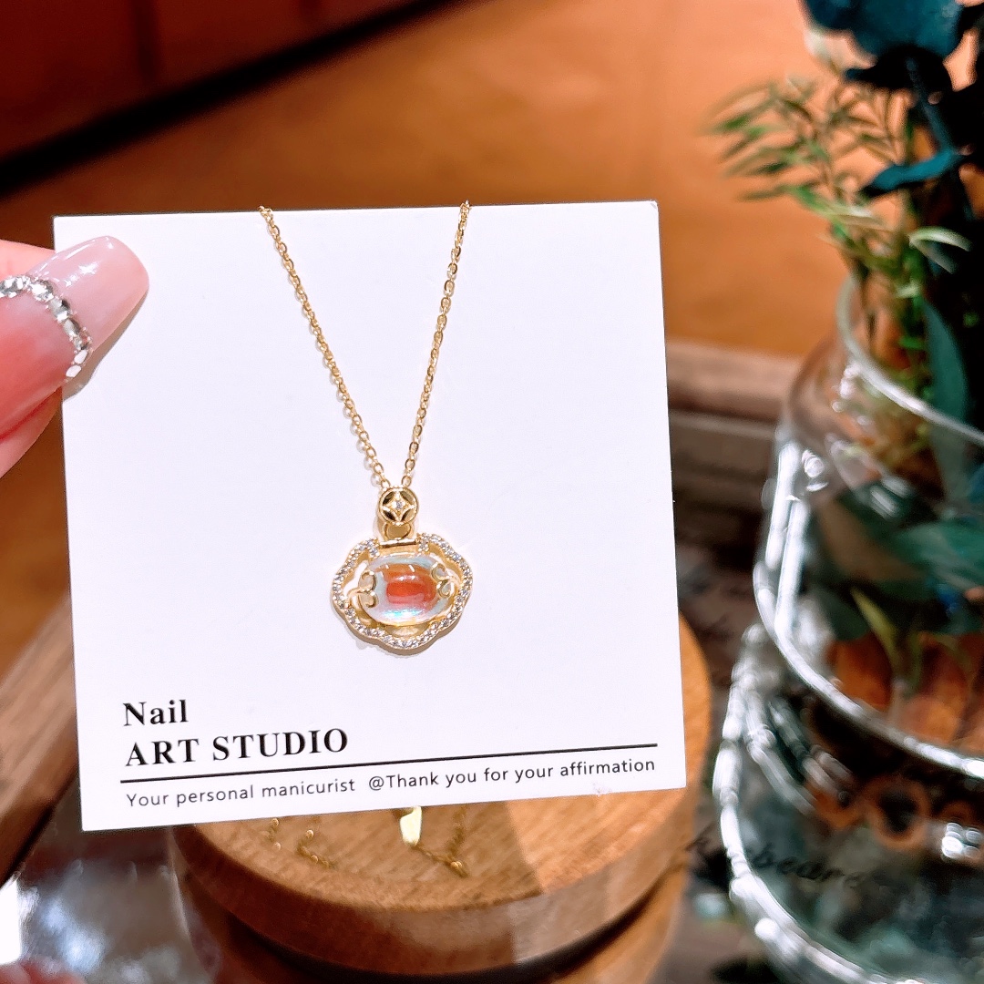 Nickel Free Silver Necklace Delicate Wedding Favor Gold