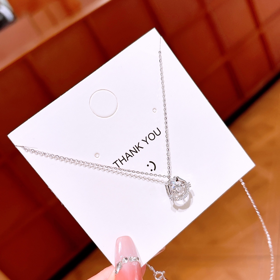 ガーリーアレルギー対応シルバーネックレスシルバー 母の日