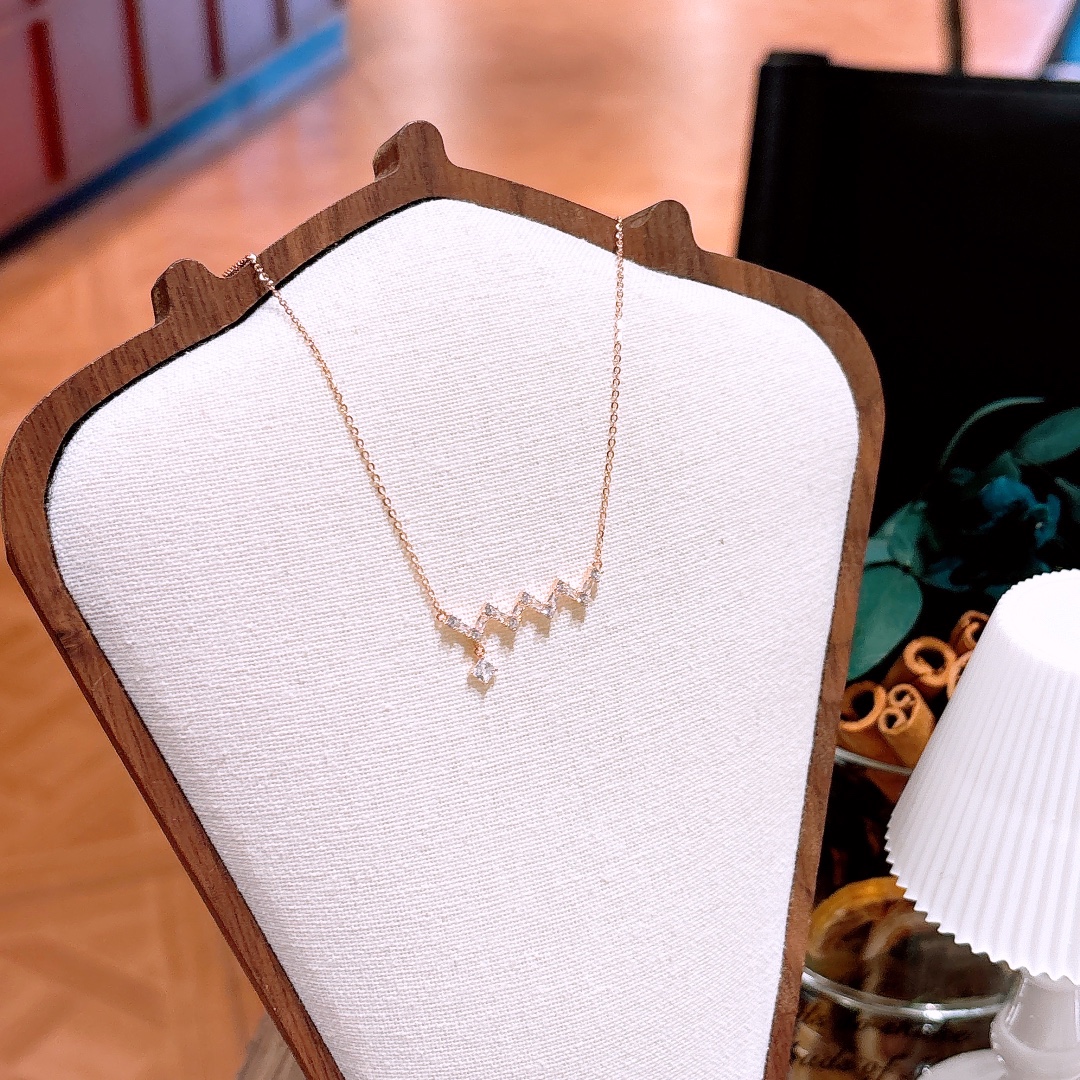 アーティスティックニッケル無添加銀ネックレスゴールド 自分へのご褒美