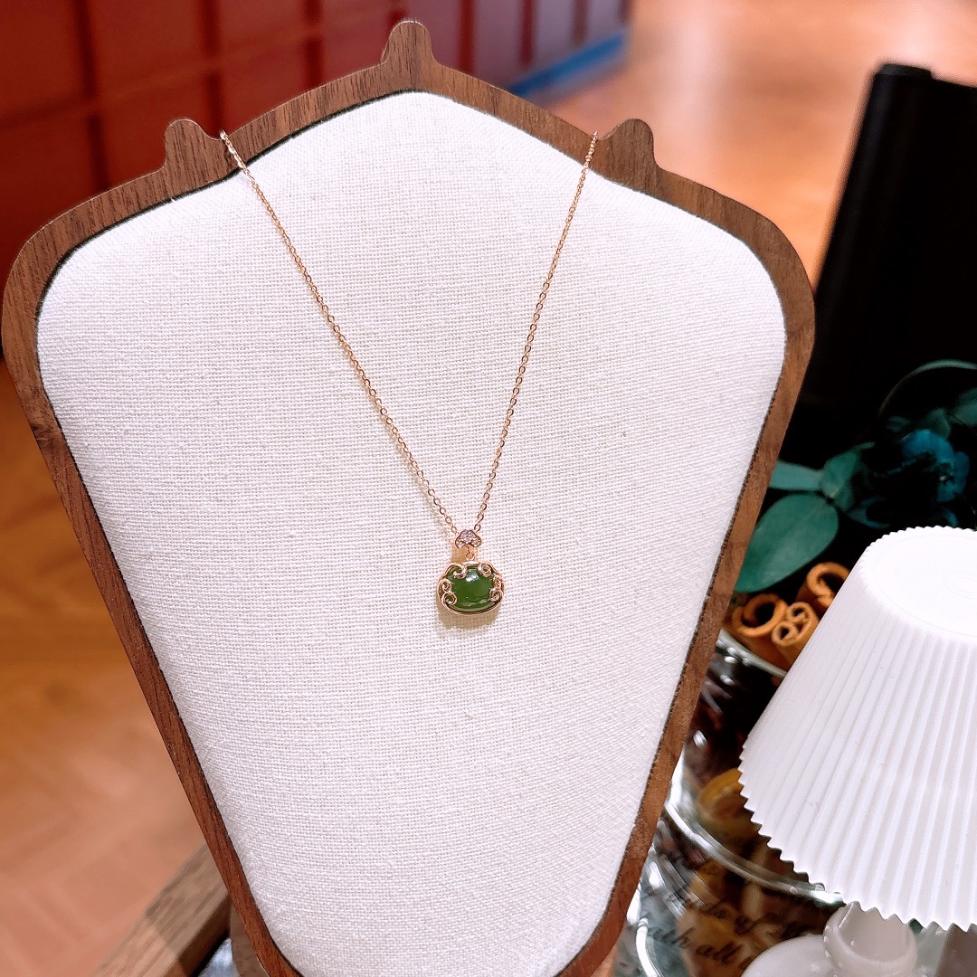 Hypoallergenic Silver Jasper Necklace Minimalist Wedding Gold