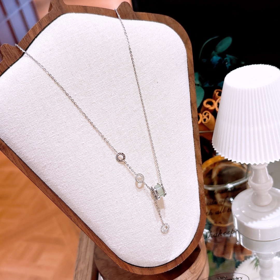 High Polish Silver Necklace Cute Valentine's Day Gold