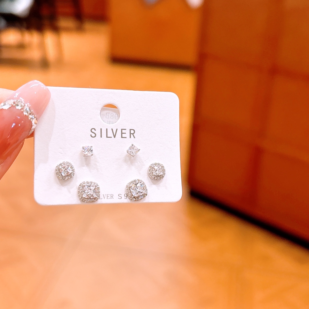 Fine Silver Earrings Unique Valentine's Day Gold