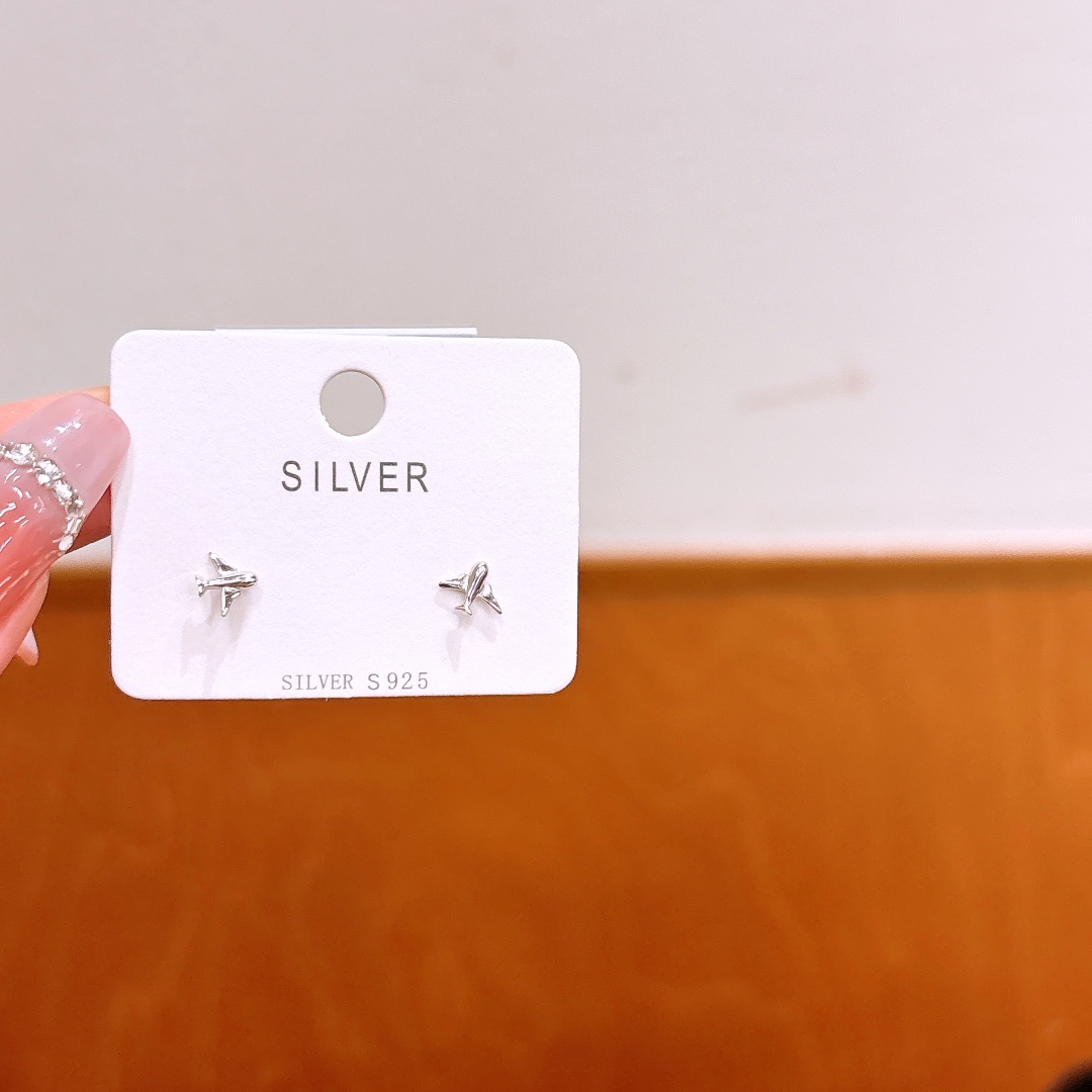 S925 Sterling Silver Earrings Premium Confession Gold