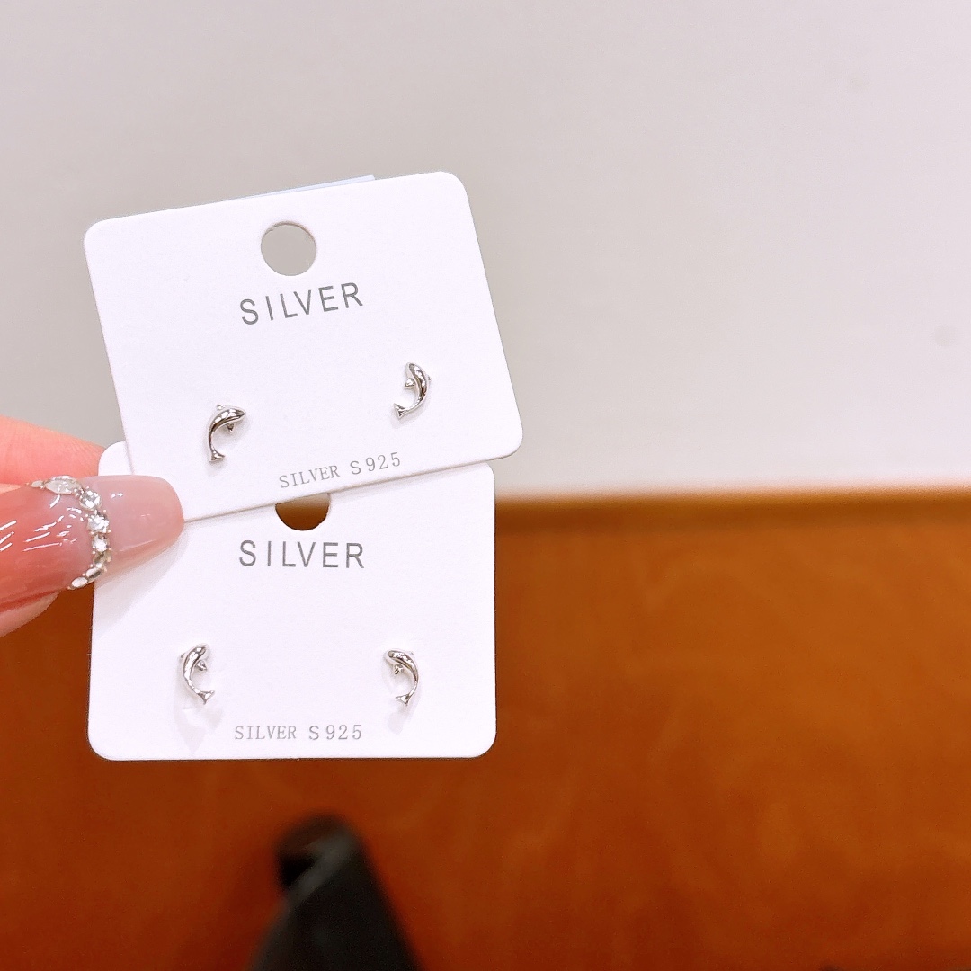 925 Silver Earrings Gentle Mother's Birthday Silver