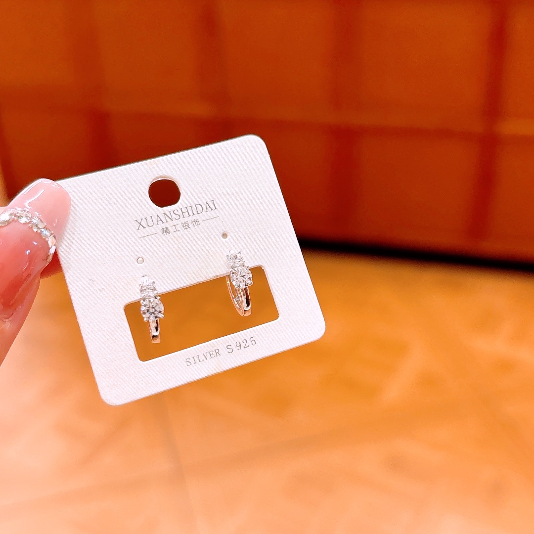 Solid Silver Ear Cuffs Ultra Minimal Annual Party Silver