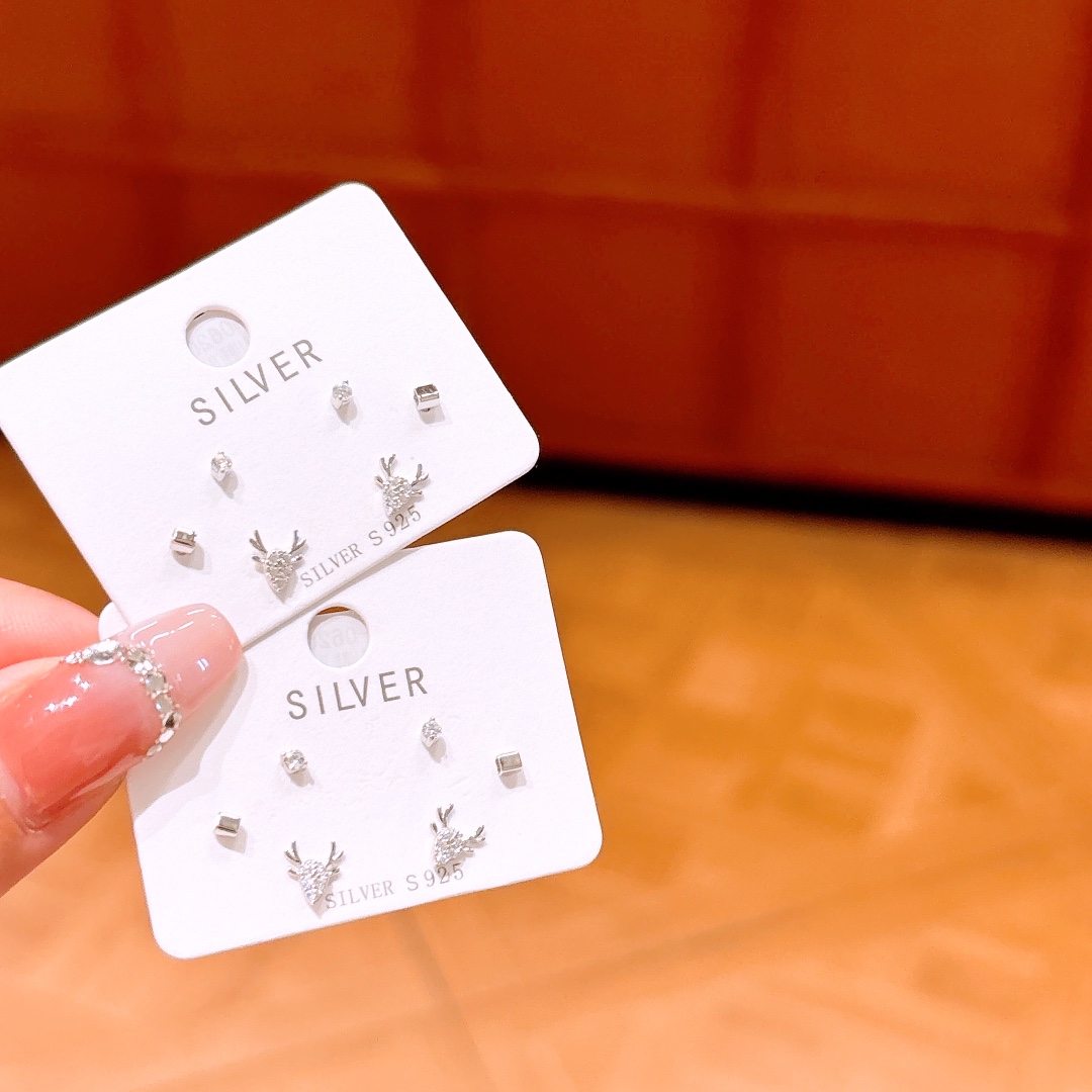 Hypoallergenic Silver Earrings Romantic Birthday Silver