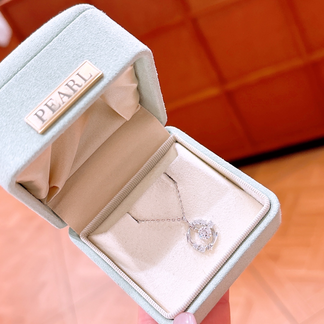 S925 Sterlingsilber Moissanit Kette Süß & cool Für mich selbst Gold