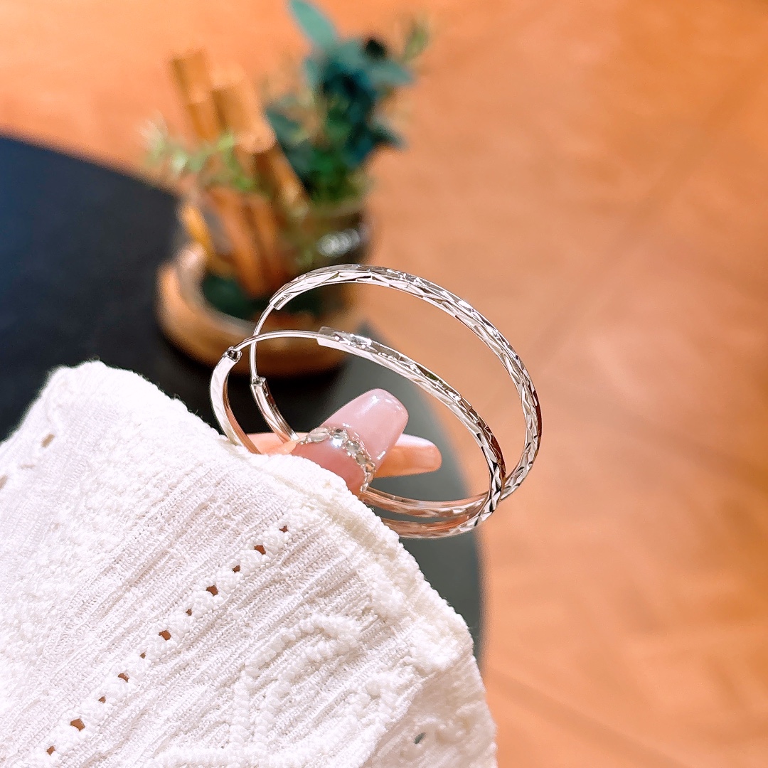 Nickel Free Silver Hoop Earrings Soft Confession Silver