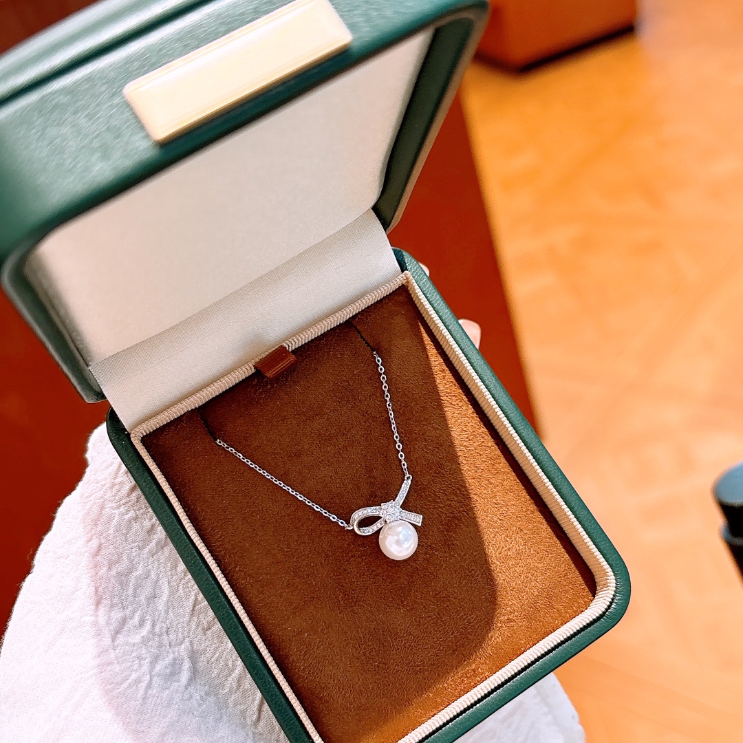 S925 Sterling Silver Necklace Sweet Graduation Silver