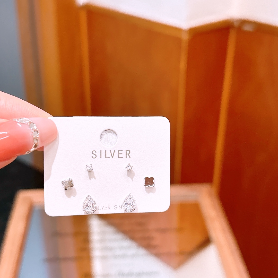 Low Allergy Silver Earrings French Wedding Registration Silver