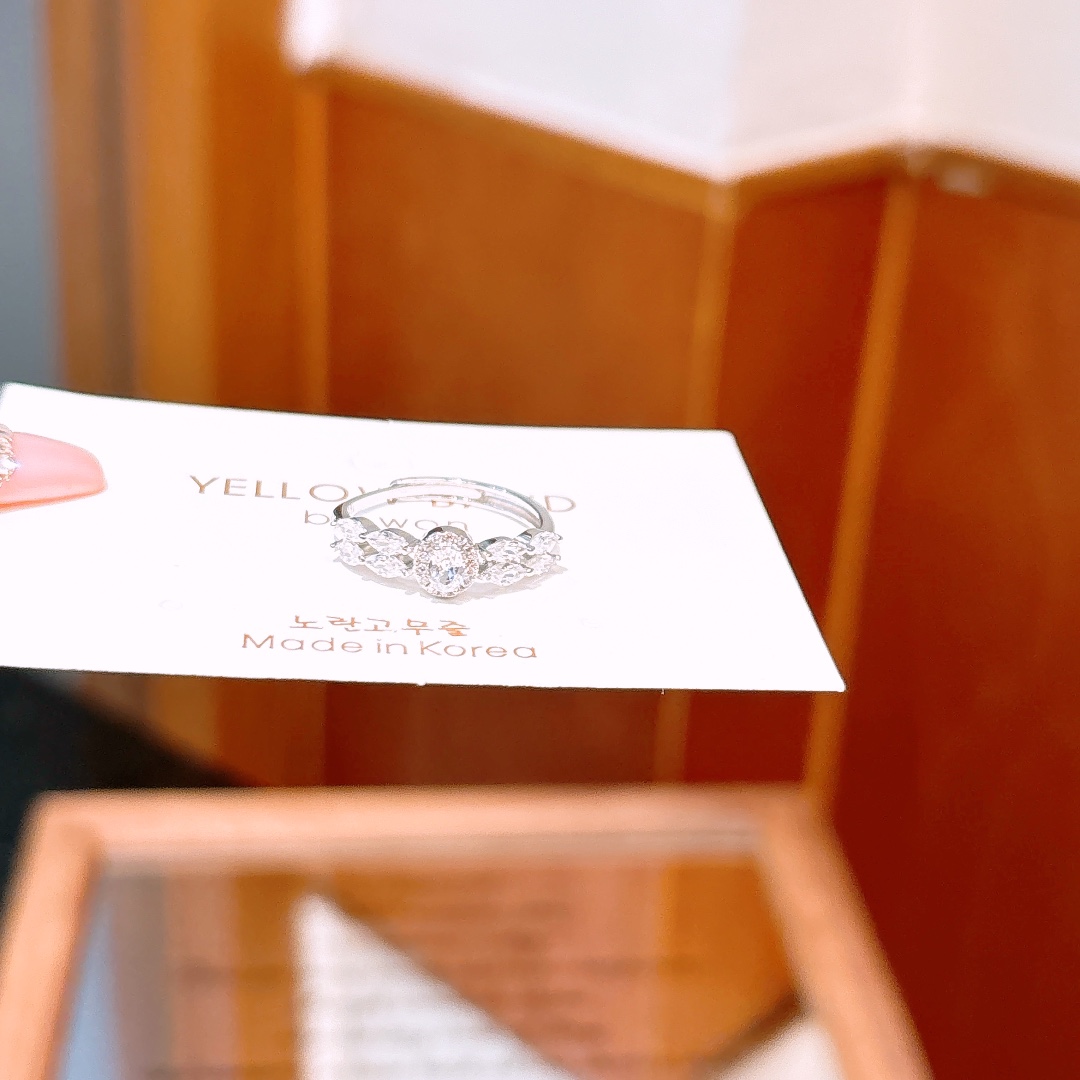 S925 Sterling Silver Ring Chic Travel Gold