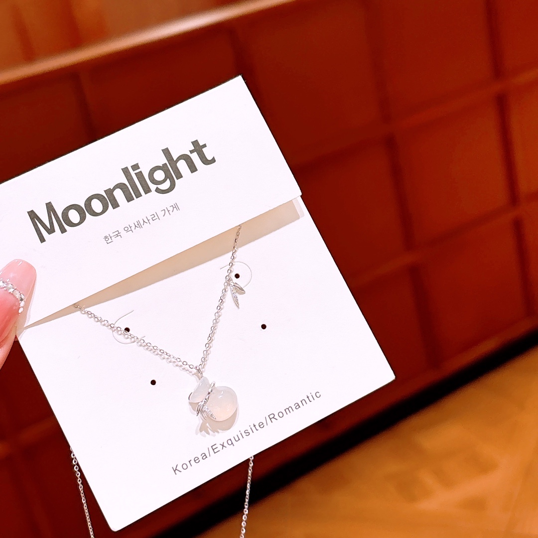 925 Silver Necklace Ins Style Proposal Gold