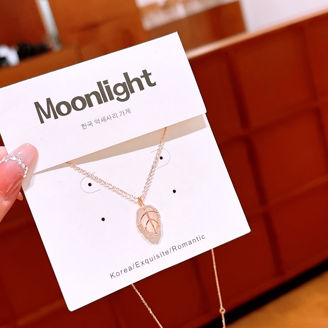 Hypoallergenic Silver Necklace Ethereal Proposal Silver