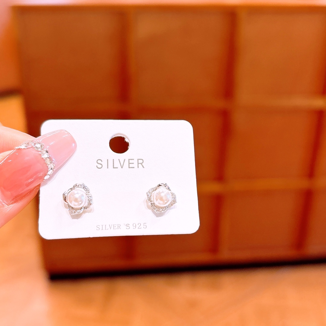 925 Silver Earrings Sweet & Cool Travel Silver