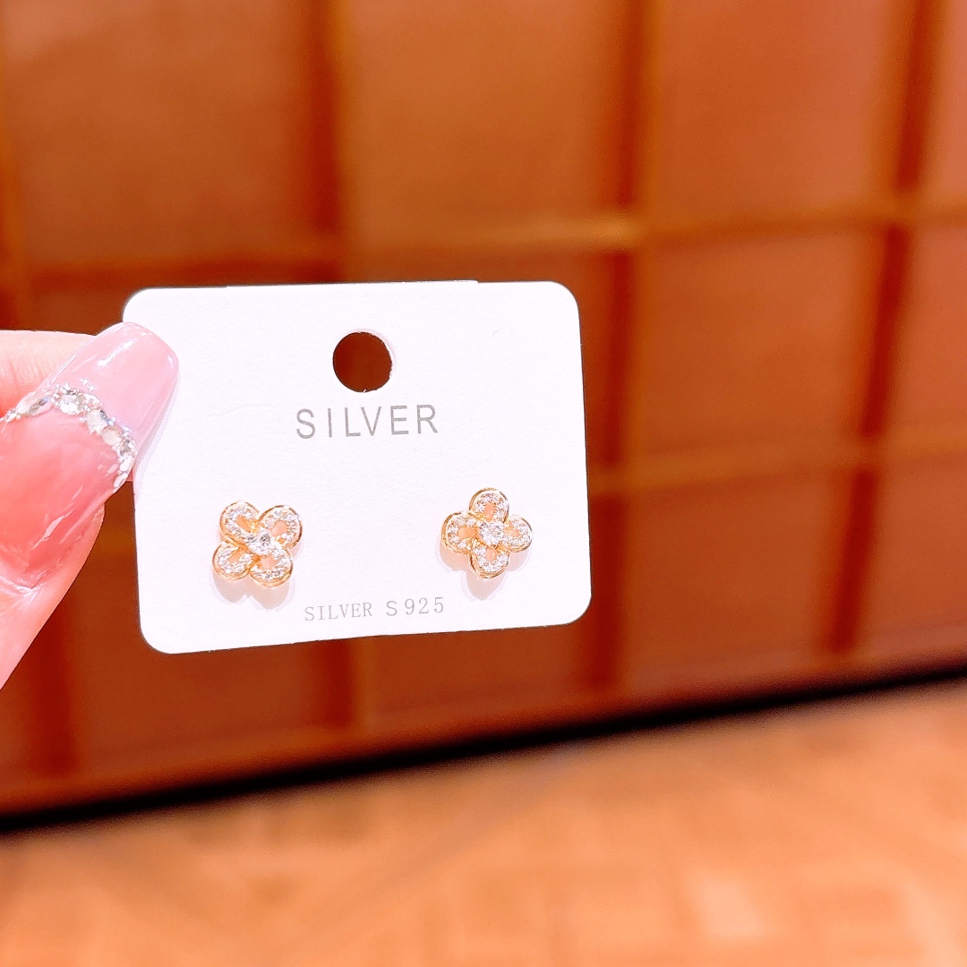 Low Allergy Silver Earrings French New Year Silver