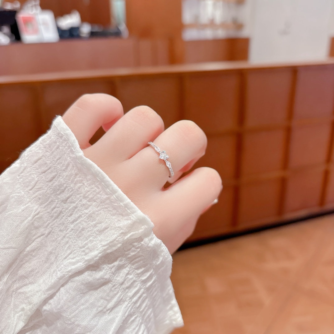 High Polish Silver Ring Ultra Minimal Mother's Birthday Silver