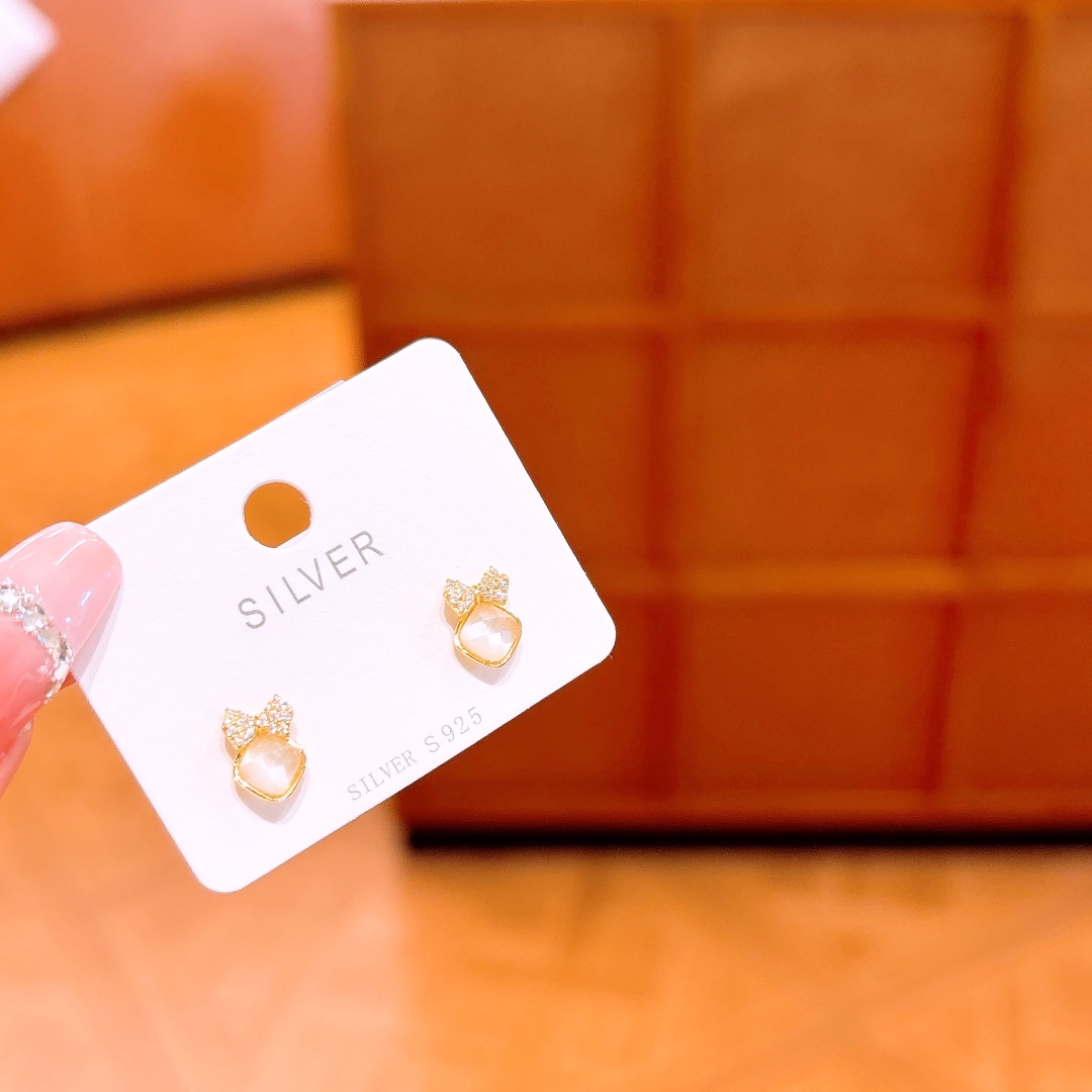 Low Allergy Silver Earrings Sweet & Cool Father's Day Silver