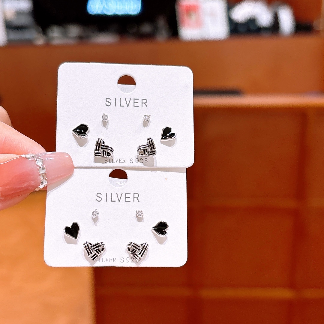 High Polish Silver Earrings Playful Proposal Silver