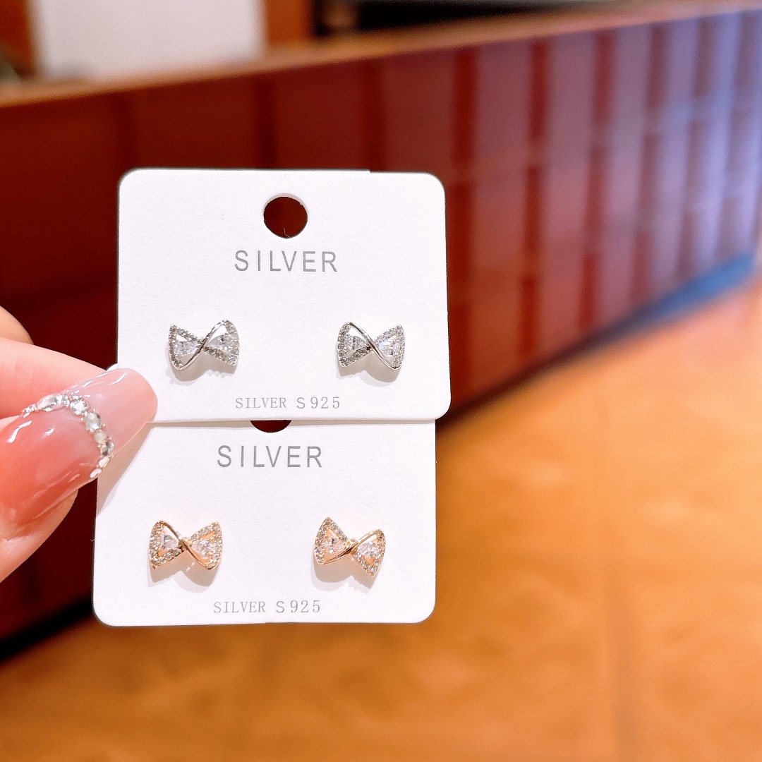 925 Silber Ohrringe Vintage Büro Gold