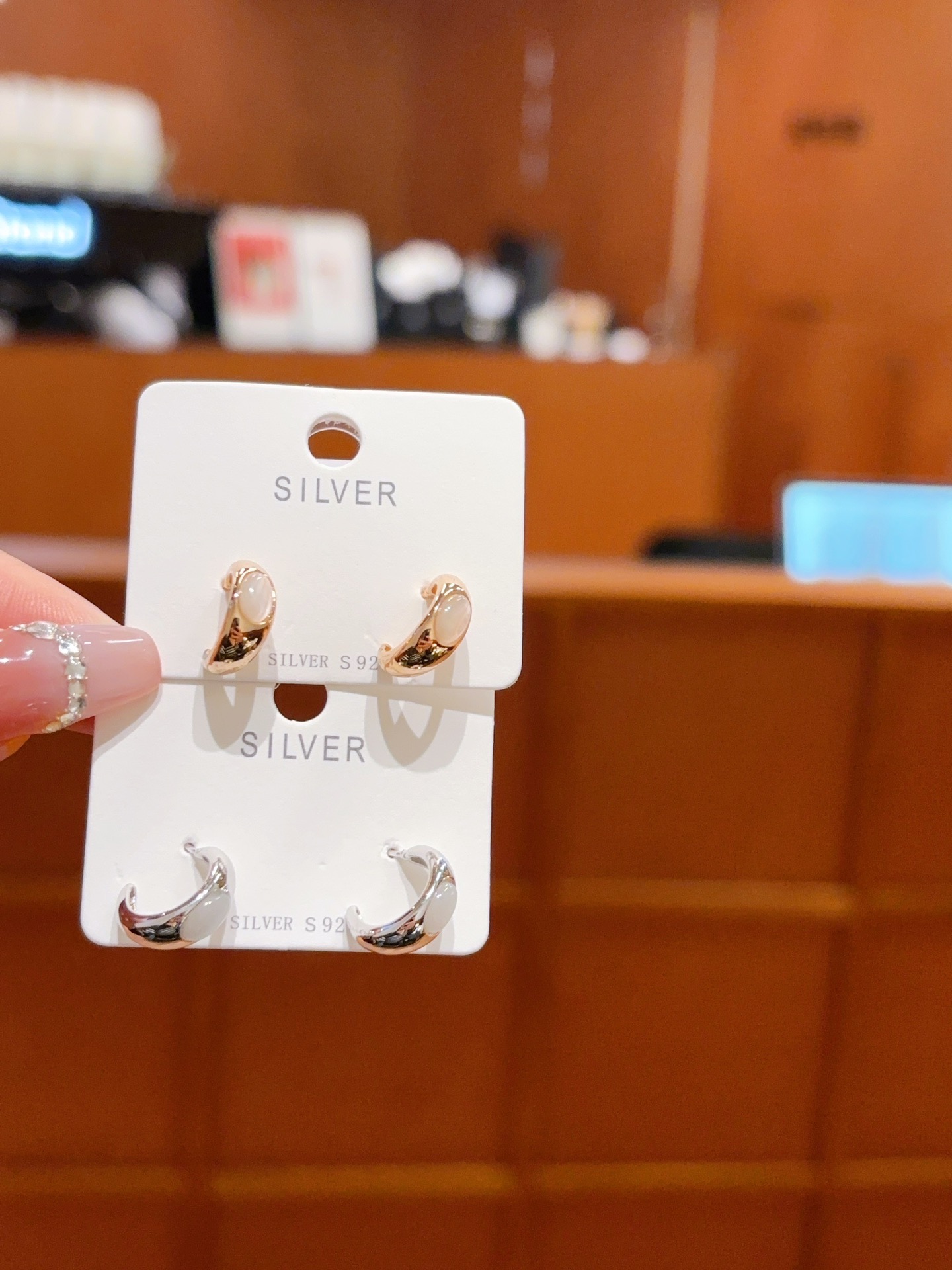 S925 Sterling Silver Earrings Chic Everyday Wear Silver