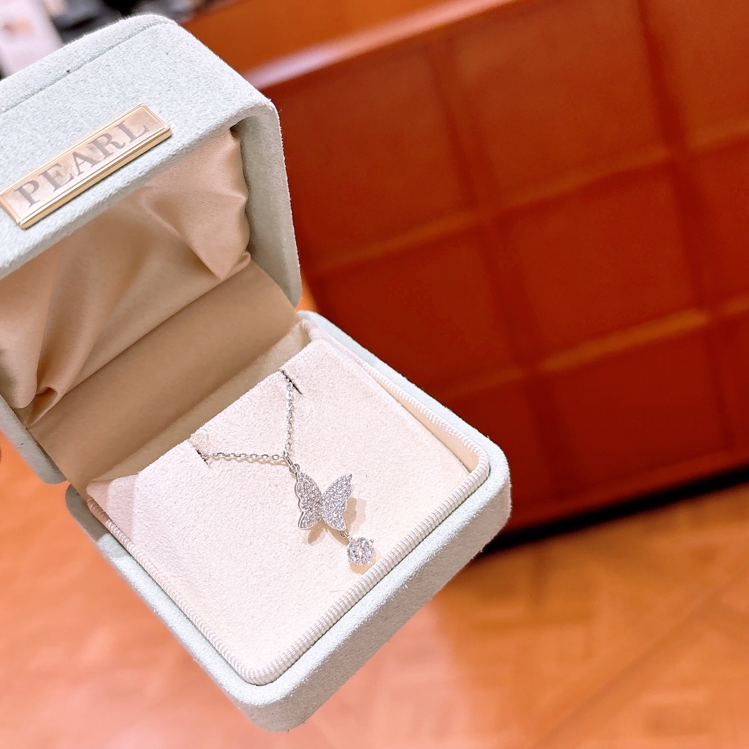 ミニマル925シルバーモアッサナイトネックレスゴールド 年次パーティー