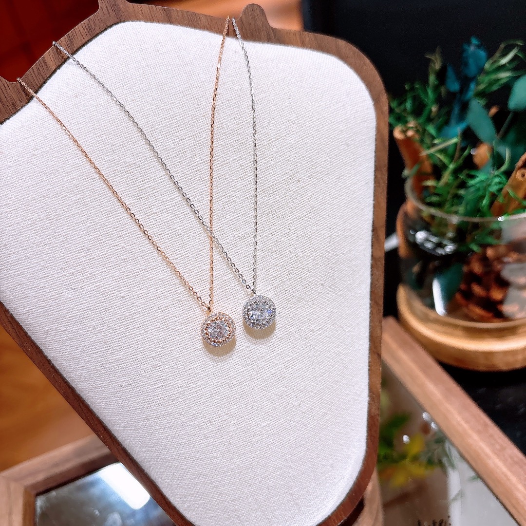 High Polish Silver Necklace Sweet Travel Silver