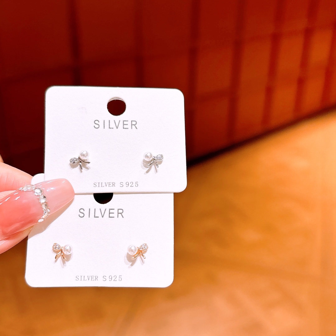 インスタ風ファインシルバーイヤリングゴールド ウェディングギフト