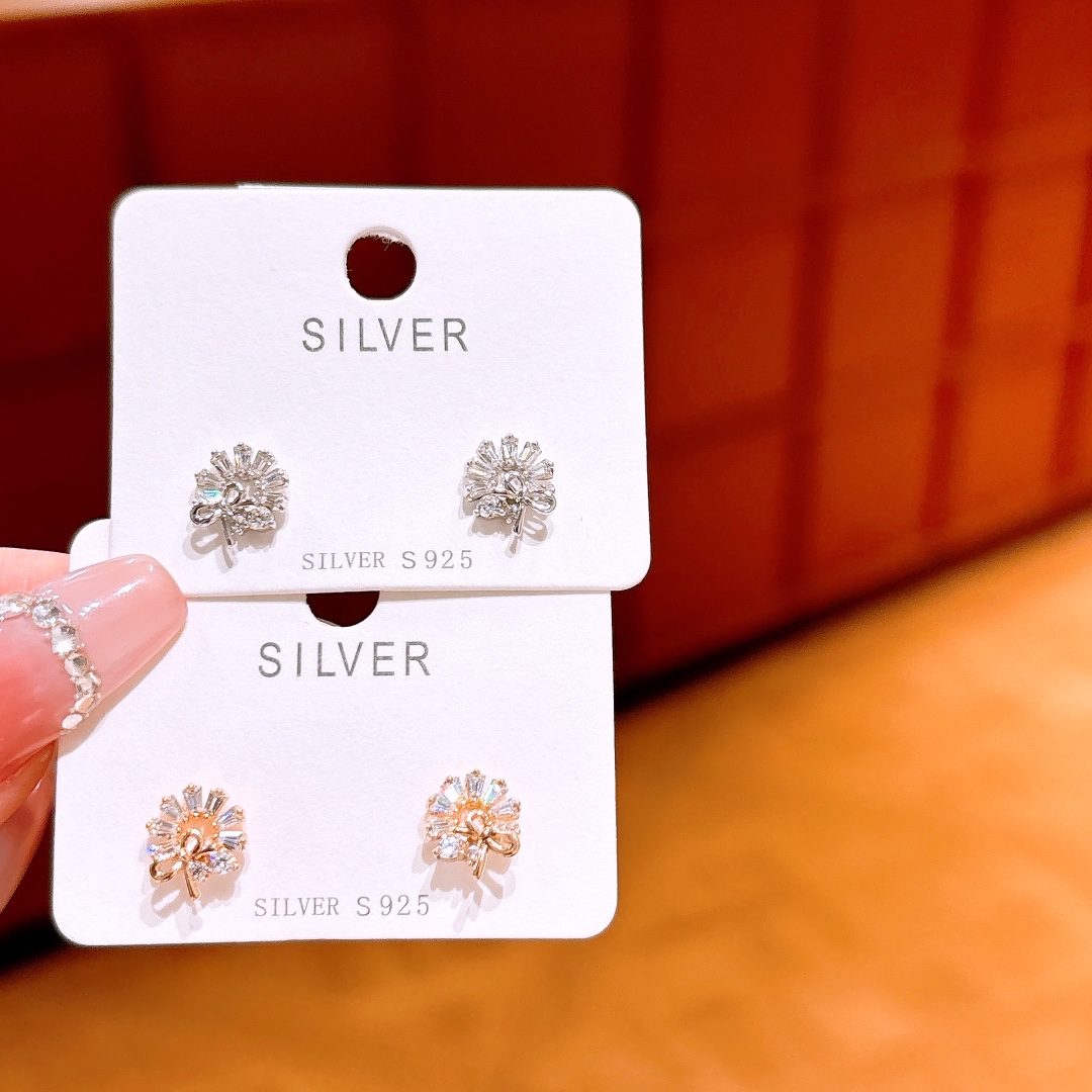 925 Silver Earrings Cute Self-love Silver