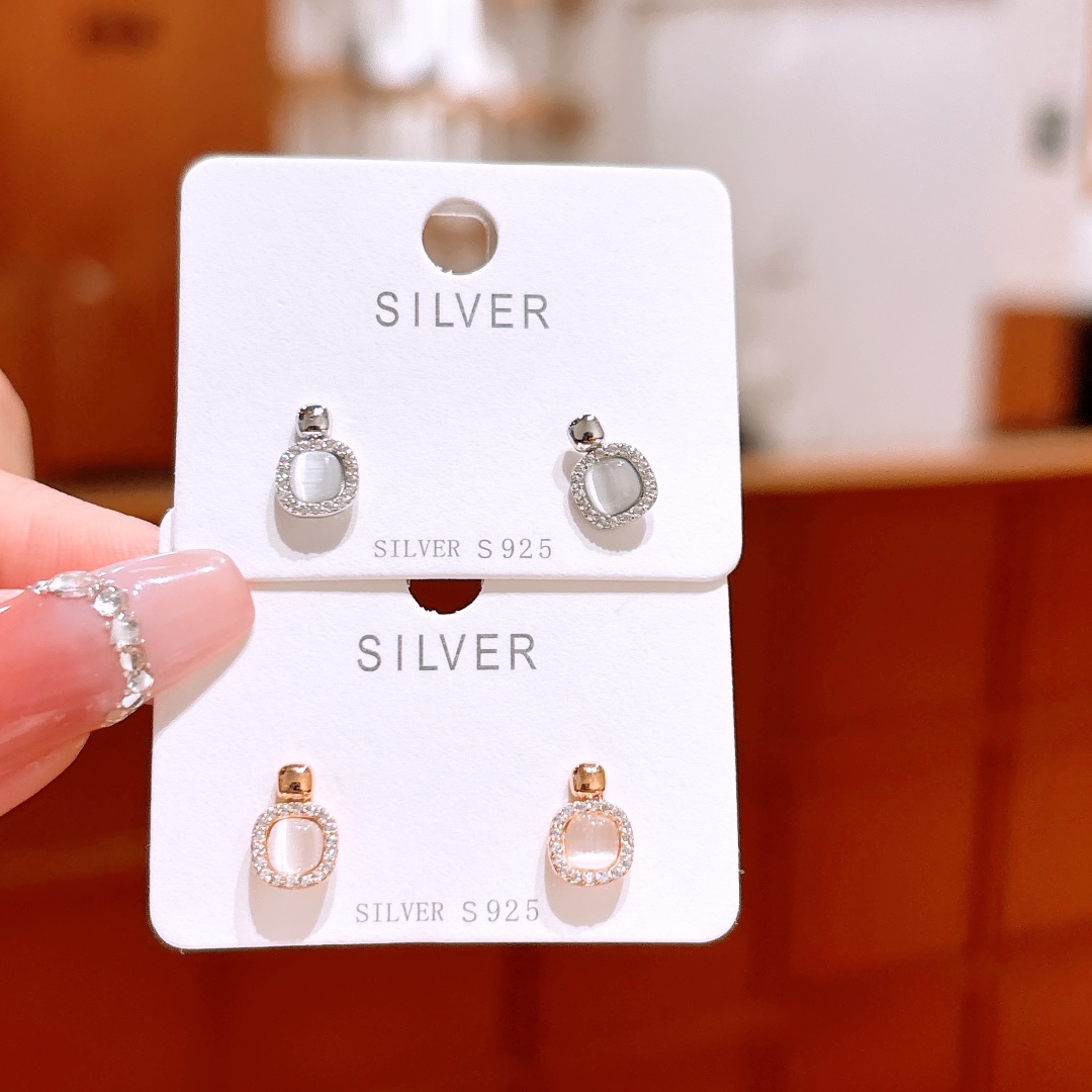 Low Allergy Silver Earrings Soft Birthday Gold