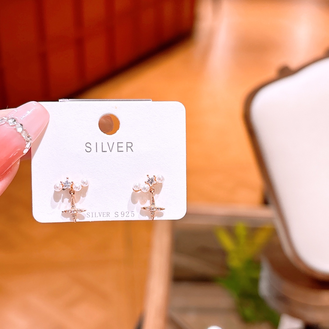 925 Silver Earrings Fresh Wedding Gold