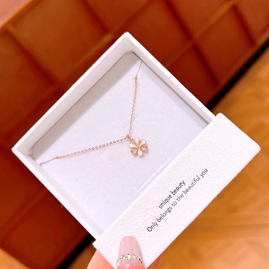 S925 Sterling Silver Necklace Playful Housewarming Gold