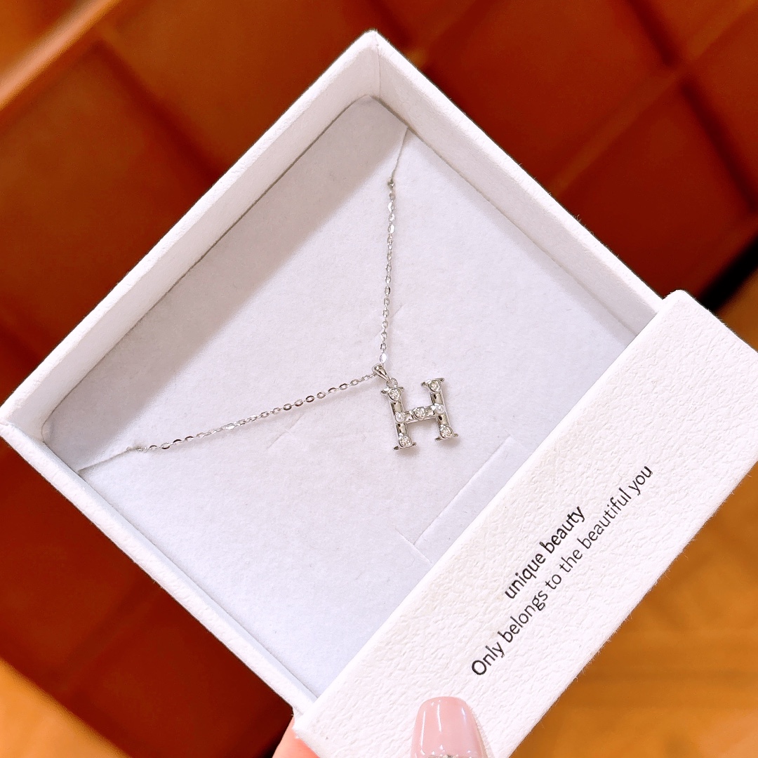 925 Silver Necklace Light Luxury Date Night Gold